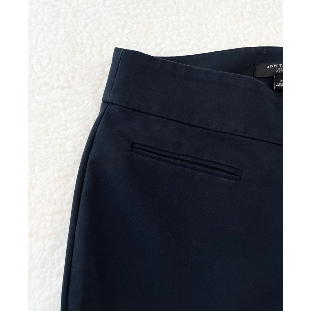 ANN TAYLOR • Blue-Black Ankle Cut Trousers, 2P - Picture 4 of 11